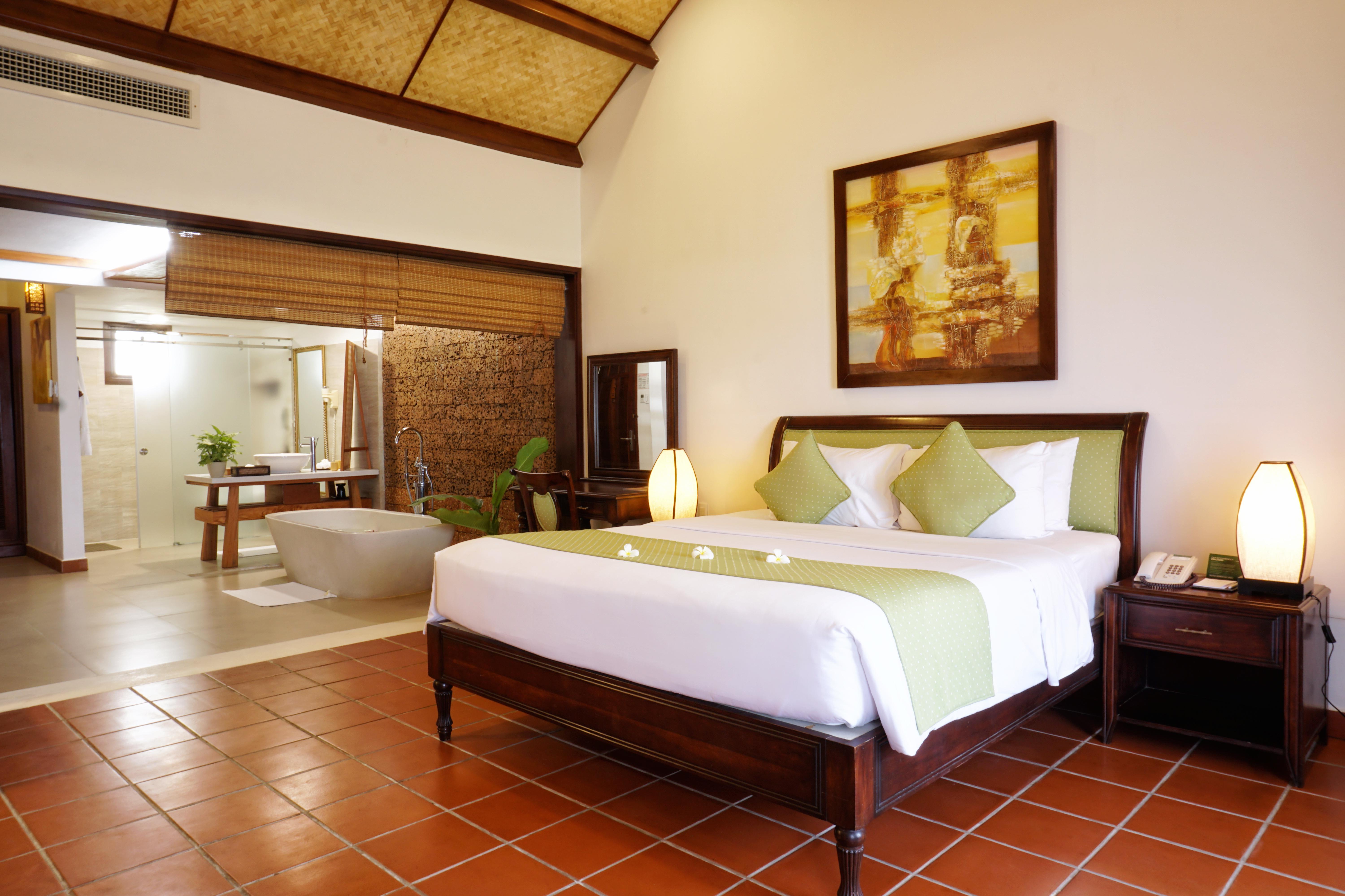 ปาล์ม การ์เด้ Hotel ฮอยอัน ภายนอก รูปภาพ A bedroom at the resort